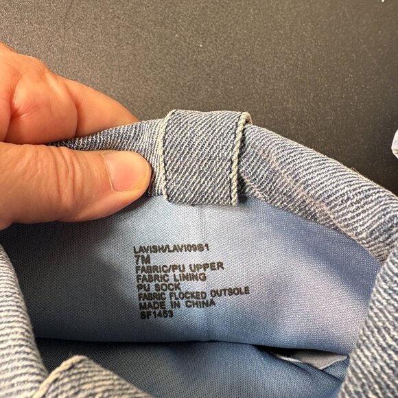 Steve Madden Blue Denim Fold Down Boots size 7 NEW - Picture 5 of 7